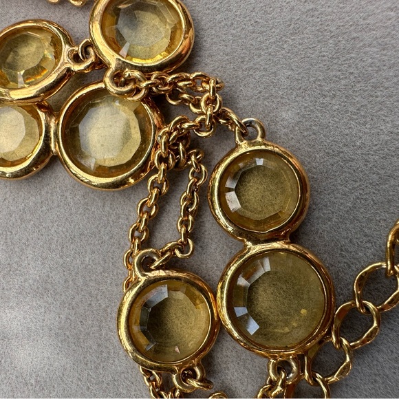 Kate Spade Yellow Bezel Station Necklace - Picture 3 of 6